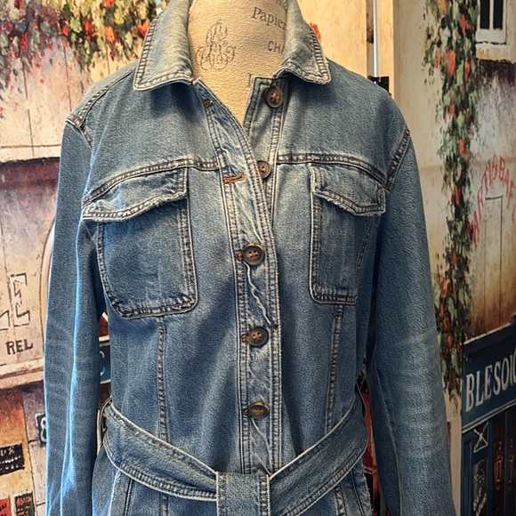 Free People Denim Jacket, Size Small - Picture 4 of 13
